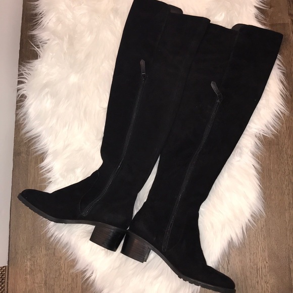 Black Suede Boots - Picture 5 of 6